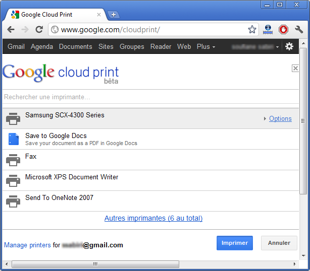 Tutoriel Cloud Print