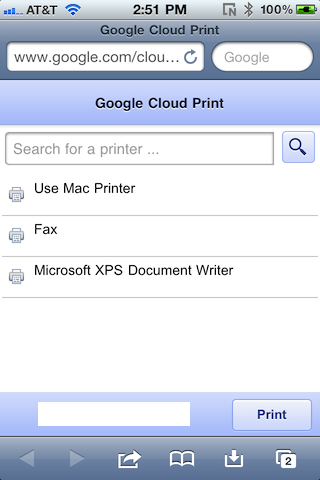 Tutoriel Cloud Print