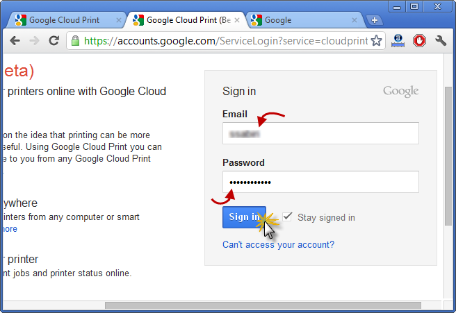 Tutoriel Cloud Print