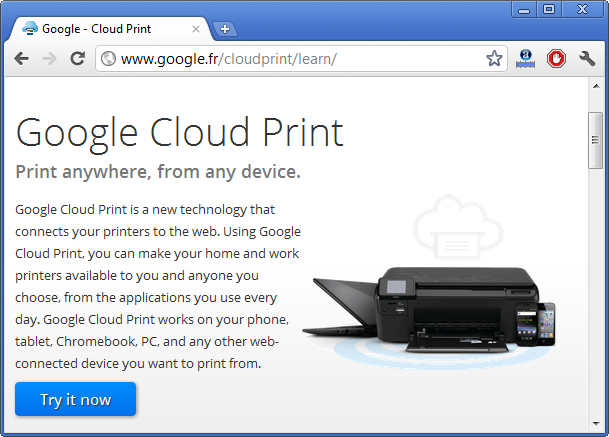 Tutoriel Cloud Print