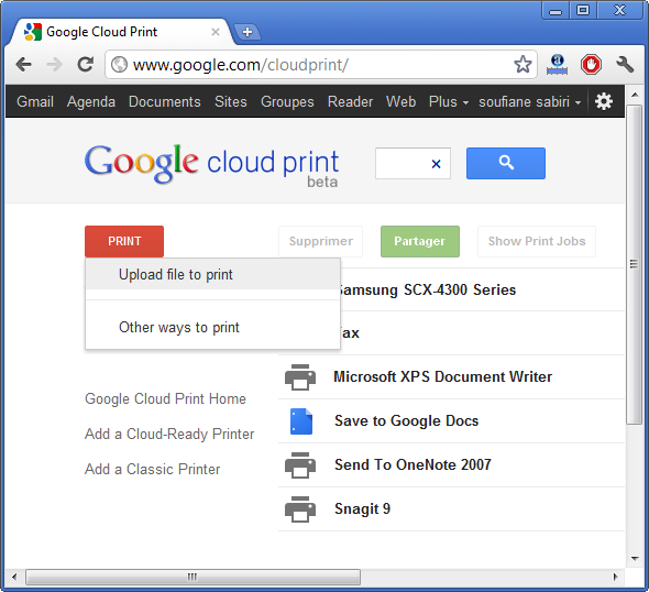 Tutoriel Cloud Print